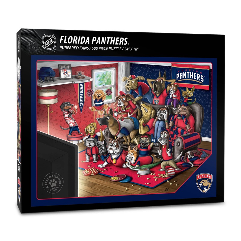 Youthefan Nhl Florida Panthers Purebred Fans 500Pc Puzzle - A Real Nailbiter