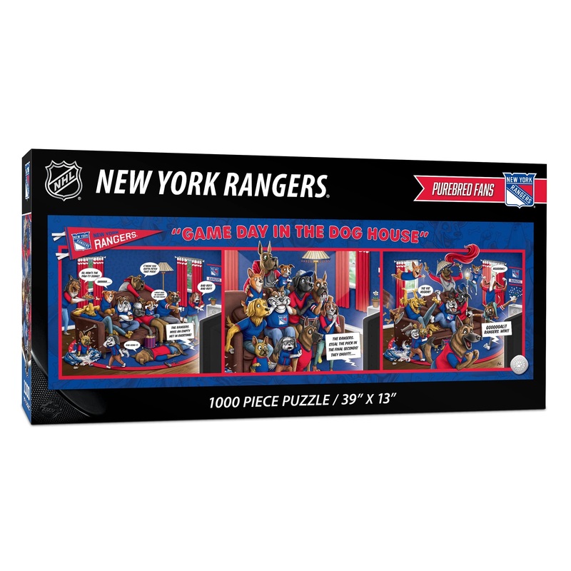 Youthefan Nhl New York Rangers Game Day In The Dog House 1000Pc Puzzle