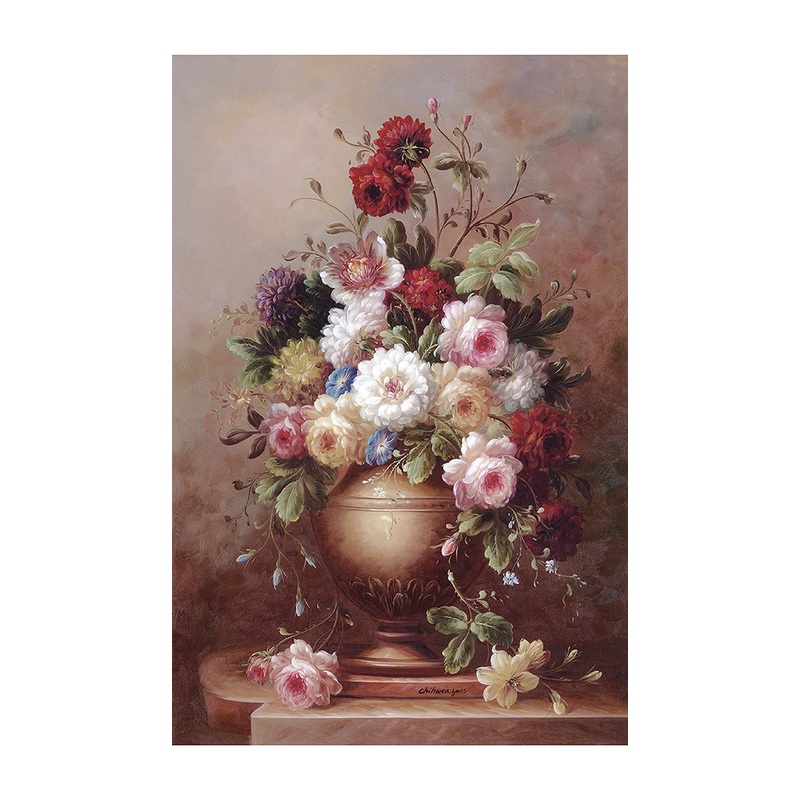 Funnybox Peony Flower-Celestial Beauty, The King Of Flowers-Painting Wooden Jigsaw Puzzles For Teens And Family (1000 Piece)