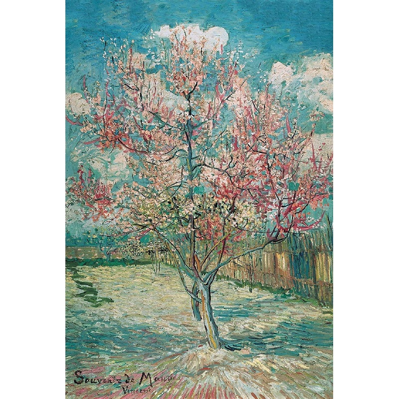 Funnybox- The Pink Peach Tree By Vincent Willem Van Gogh Wooden Jigsaw Puzzle 1000 Pieces For Teens And Family