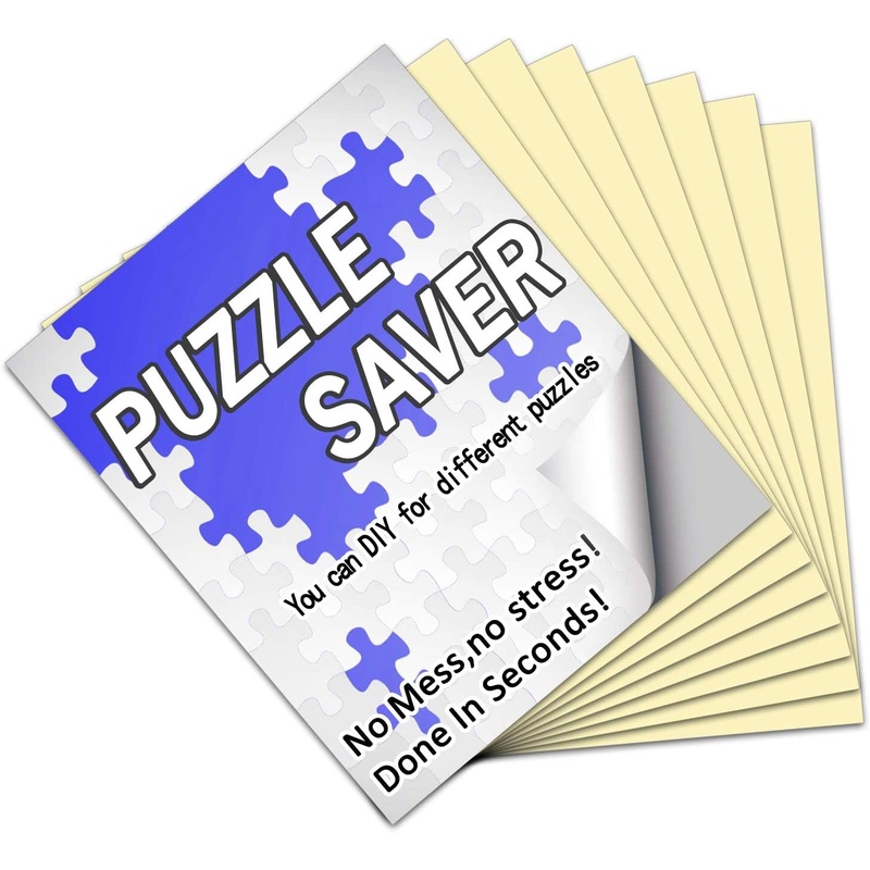 Preserve 6 X 1000 Jigsaw Puzzle Glue Sheets, 24 Sheets Puzzle Saver Peel And Stick, No Stress & No Mess Puzzle Saver Sheets, Puzzle Backing Adhesive Sheets Preserve Your Puzzle, Puzzle Sticker Sheets