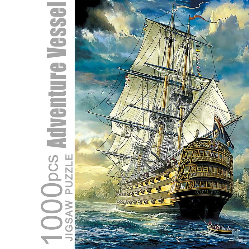Puzzles For Adults 1000 Pieces And Up, Sailboat Jigsaw Puzzles Ocean Sea Sailing Ship Challenging Funny Puzzles For Friends Family Activity Game Nights Gifts