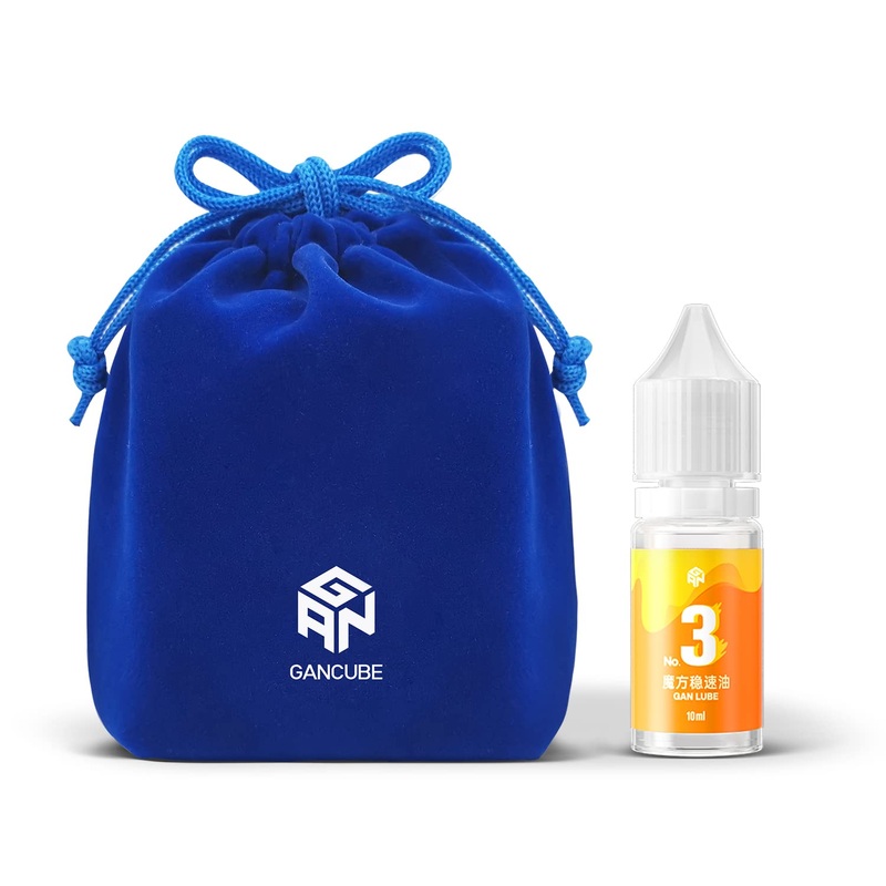 Gan Speed Cube Mastery Lube 10Ml & Storage Bag, Lubricant For Cube Speed Stabilizing