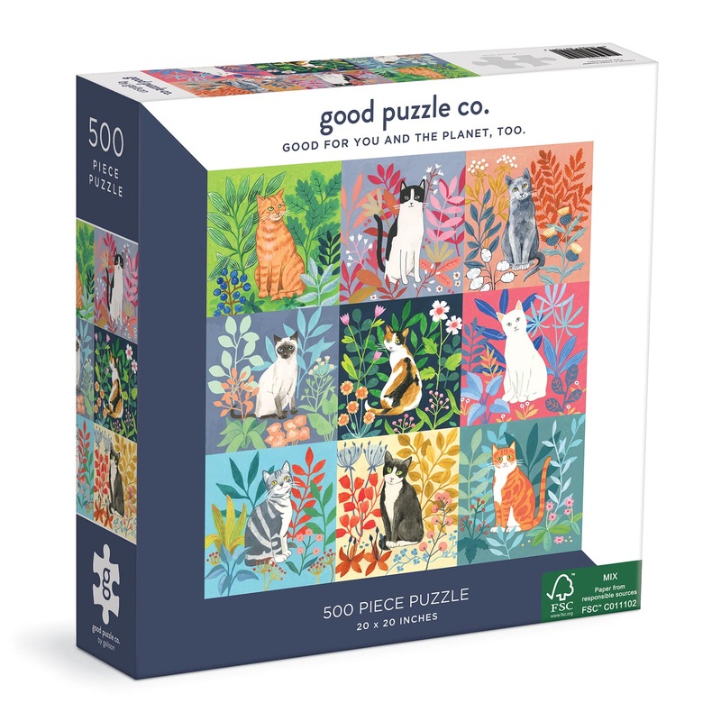 Good Puzzle Co. Cats And Flowers
