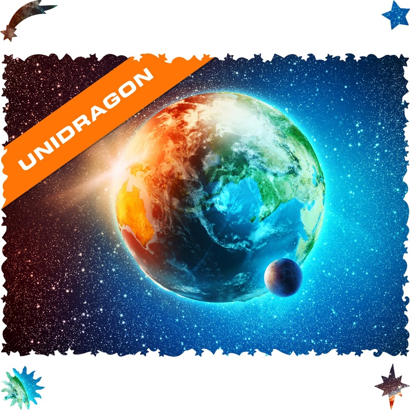 Unidragon Wooden Jigsaw Puzzles - Space Planet Earth, 500 Pcs, King Size 16.9'X11.8', Beautiful Gift Package, Unique Shape Best Gift For Adults And Kids