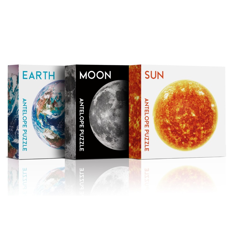 Antelope 3 In 1 1000 Piece Round Puzzle Bundle - Earth - 1000 Piece Space Jigsaw Puzzle Bundle With Moon And Sun -1000 Piece Jigsaw Puzzle, Planet Jigsaw Puzzle, Space Puzzle