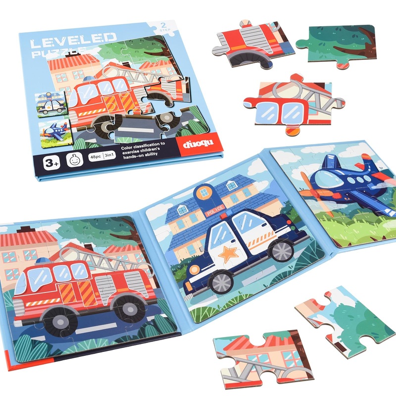 Astaron Magnetic Puzzles For Toddlers, 12-16-20 Pieces Vehicle Learning Magnet Puzzles For Road Trip, Educational Travel Toys Car Plane Activities For Kids, Kids Birthday Gifts