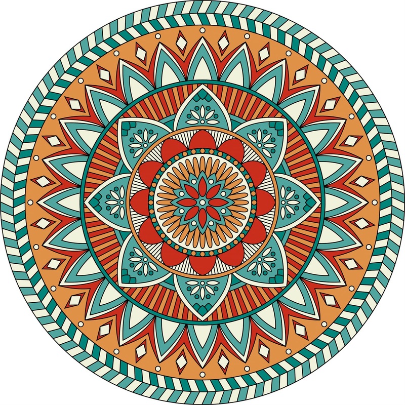 Hard Puzzles For Adults 1000 Pieces And Up, Round Mandala Puzzle, Colorful Gradient Puzzle 1000 Piece, Impossible Difficult Jigsaw Puzzles 1000 Pieces