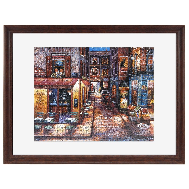 Mcs Frame For Puzzles, Walnut, 18 X 24 In Or Smaller