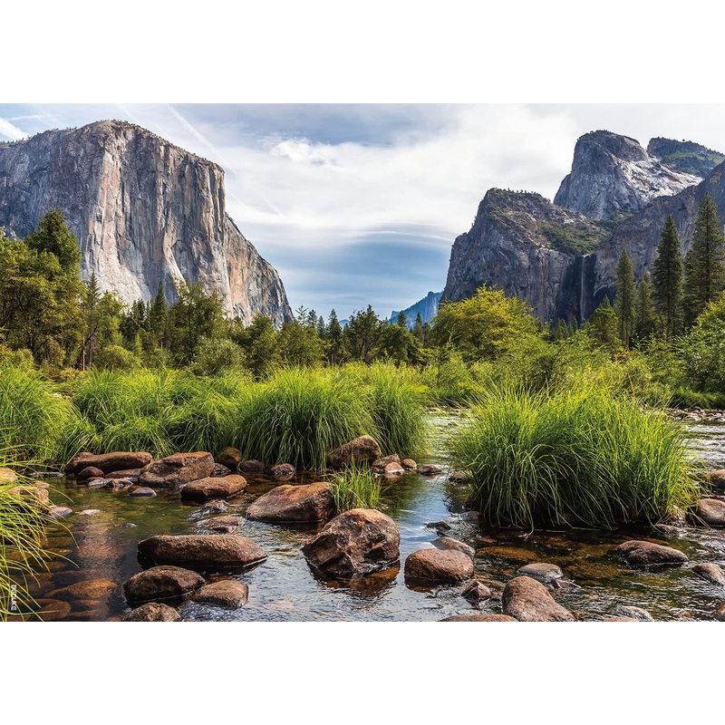 Beduke Jigsaw Puzzles 1000 Piece - Every Piece Is Unique - Yosemite National Park For Adults Thick Sturdy Cardboard Precise Interlocking Family Game Puzzle Age 14+