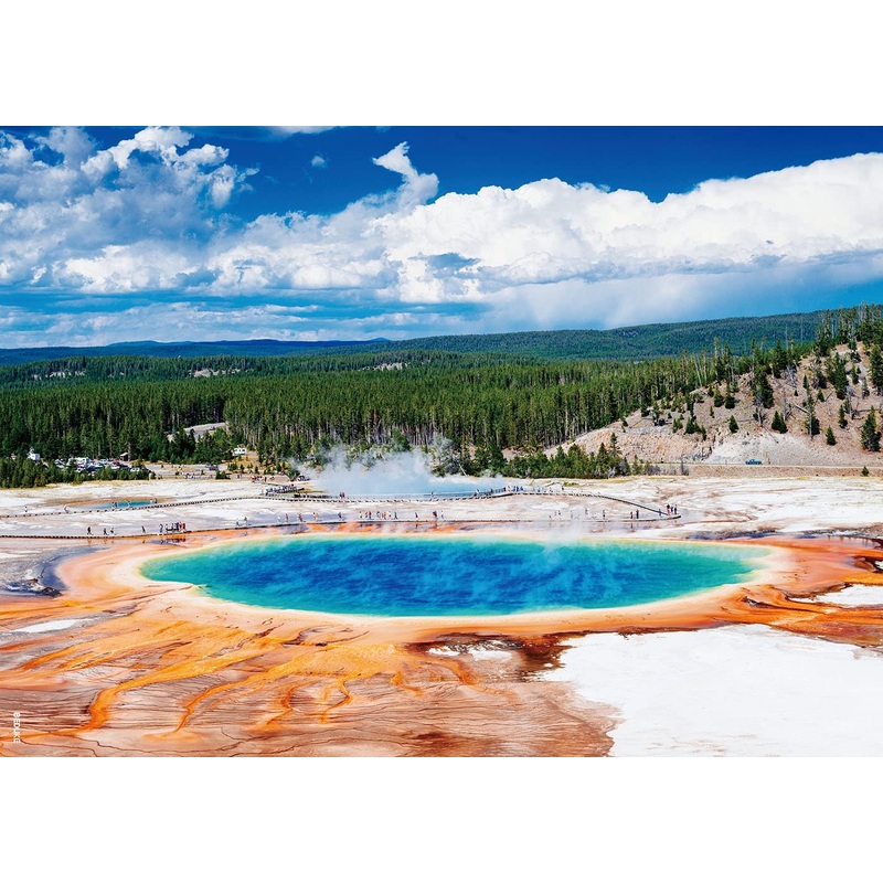 Beduke Jigsaw Puzzles For Adults 1000 Piece - Every Piece Is Unique - Yellowstone National Park Thick Sturdy Cardboard Precise Interlocking Family Game Puzzle Age 14+