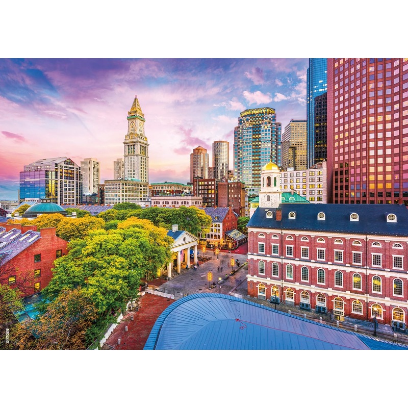 Beduke Jigsaw Puzzles For Adults 1000 Pieces Boston Thick Sturdy Precise Interlocking Age 14+ 1000 Piece Puzzle Family Game
