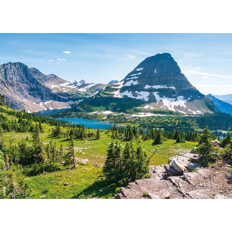 Beduke Jigsaw Puzzles For Adults 1000 Pieces Glacier National Park 1000 Piece Puzzle Thick Sturdy Precise Interlocking Age 14+ Family Game
