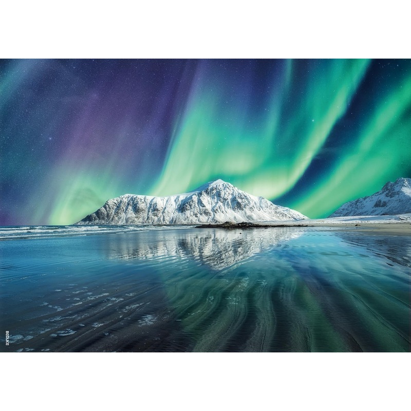 Beduke Jigsaw Puzzles For Adults 1000 Pieces Northern Lights Precise Interlocking Thick Sturdy 1000 Piece Puzzle Family Game Age 14+