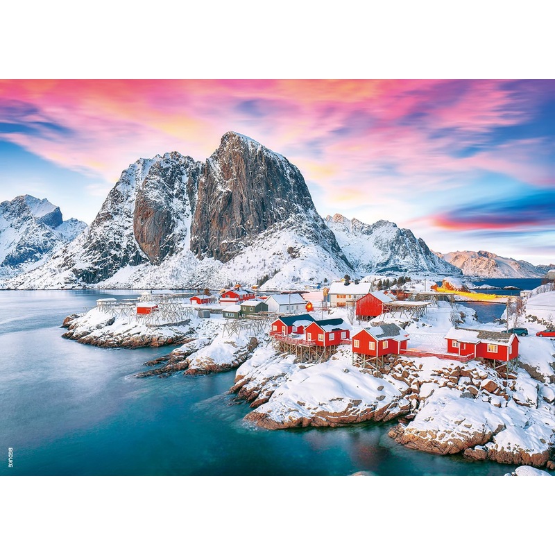 Beduke Jigsaw Puzzles For Adults 1000 Pieces Thick Sturdy Norway 1000 Piece Puzzle Precise Interlocking Family Game Age 14+