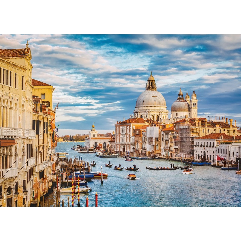 Beduke Jigsaw Puzzles For Adults 1000 Pieces Venice Italy Thick Sturdy Precise Interlocking Age 14+ Family Game 1000 Piece Puzzle