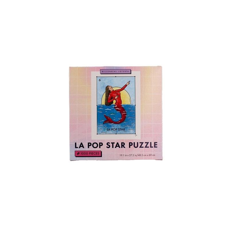 Blue Star Press El Puzzle: La Pop Star Edition | 1000 Pieces| Features Original Artwork From The Y2K Edition Of The Beloved Millennial Lotera Card Game