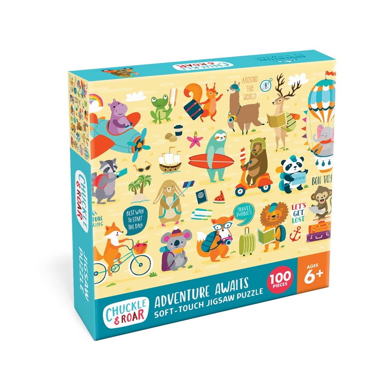 Chuckle & Roar - Adventure Awaits Puzzle - Engaging And Educational Puzzles For Kids - Larger Pieces Designed For Preschool Hands - 100 Pc Jigsaw Puzzle