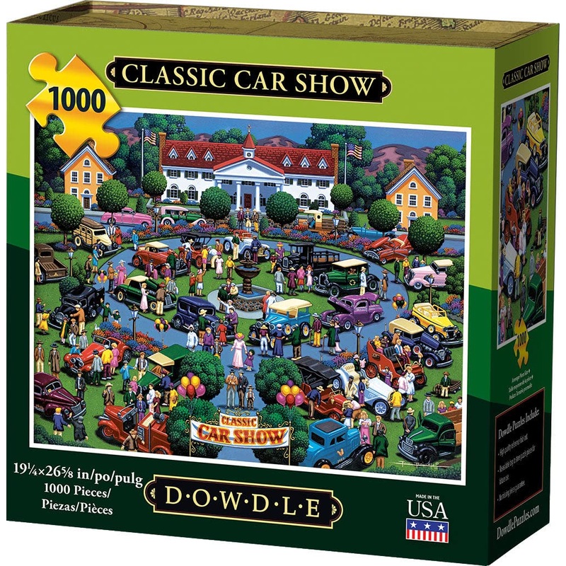 Dowdle Jigsaw Puzzle - Classic Car Show - 1000 Piece