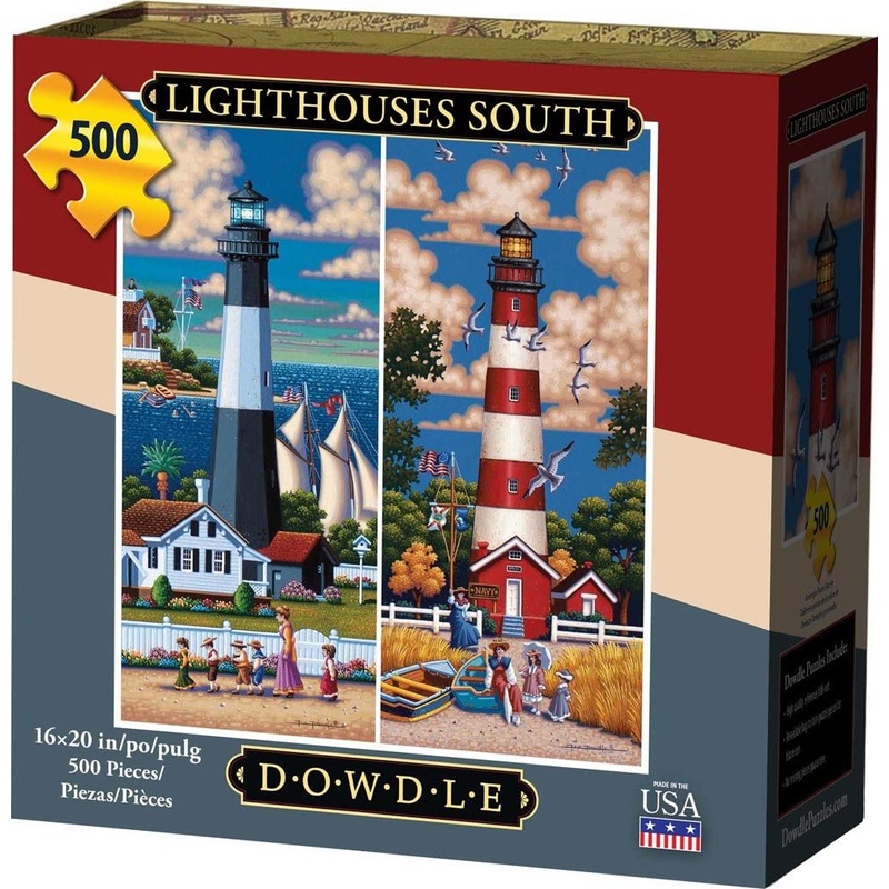 Dowdle Jigsaw Puzzle - Lighthouses South - 500 Piece