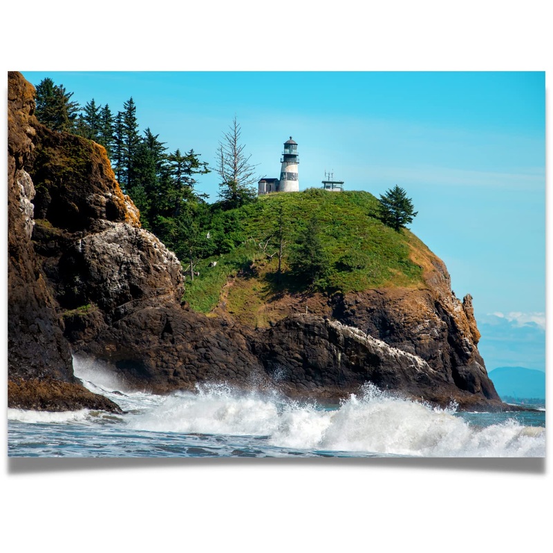 Jigsaw Puzzle For Adults 1000 Pieces - Lighthouse On The Cape - Size Large 27 X 20 Inch - Refrence Poster 11X16, Sturdy Tight Fitting Pieces, Letters On Back, Rated Medium To Hard
