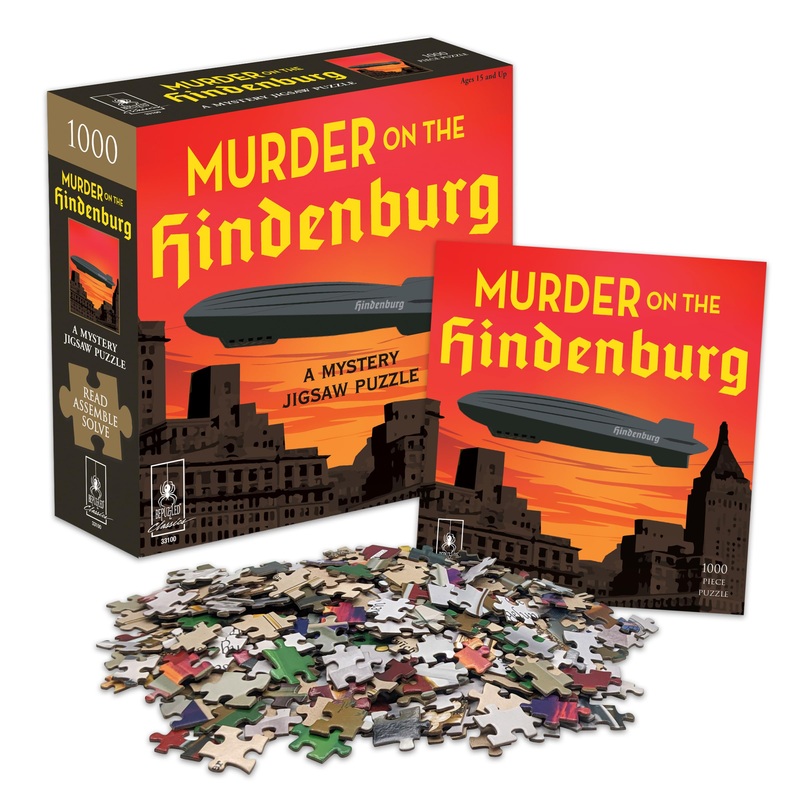 Murder Mystery Party, Classic Mystery Jigsaw Puzzle, Murder On The Hindenburg, 1,000 Piece Jigsaw Puzzle