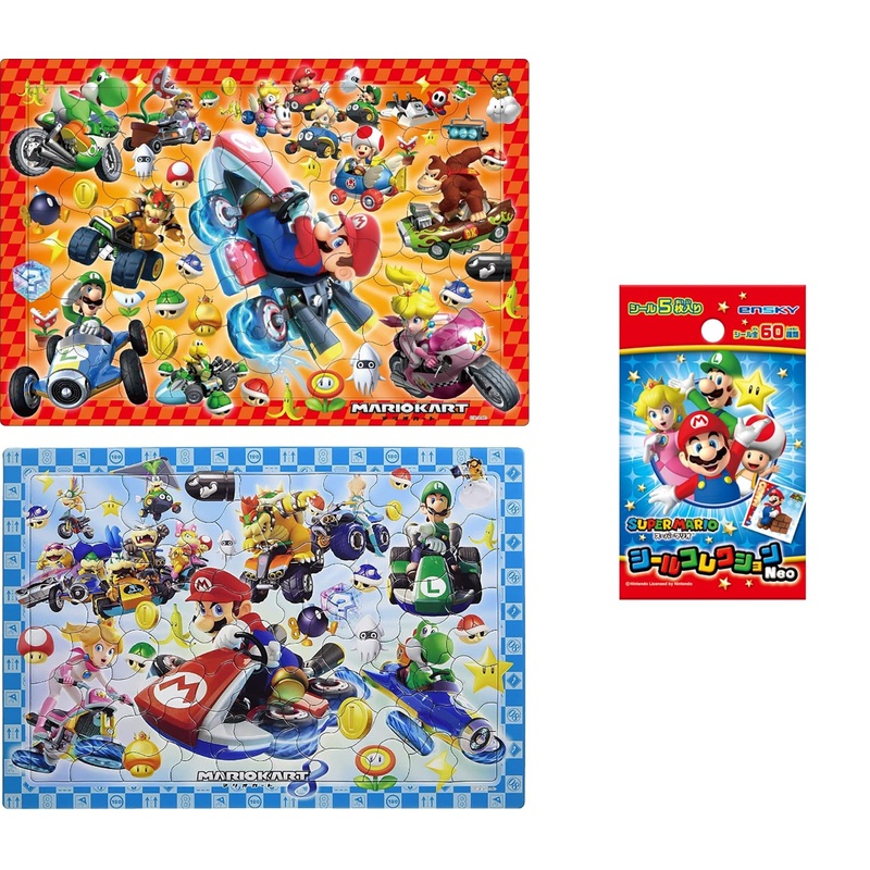 Otaku Apollo 85 Piece Picture Puzzle Mario Kart 8 26-625 & 75 Piece Kids Puzzle Step 3 Super Mario Kart With A Post Card And Thank You Sticker