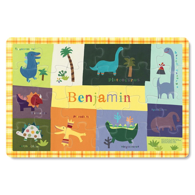 Personalized Jigsaw Puzzle For Kids, 24-Piece - I See Me! (Dinosaur)