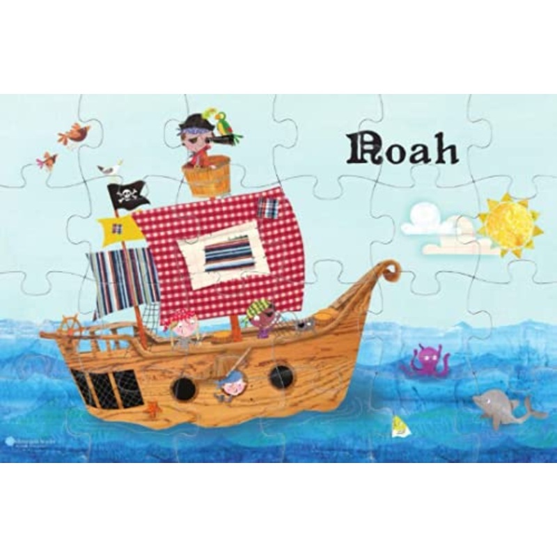 Personalized Jigsaw Puzzle For Kids, 24-Piece - I See Me! (Pirate Ship)