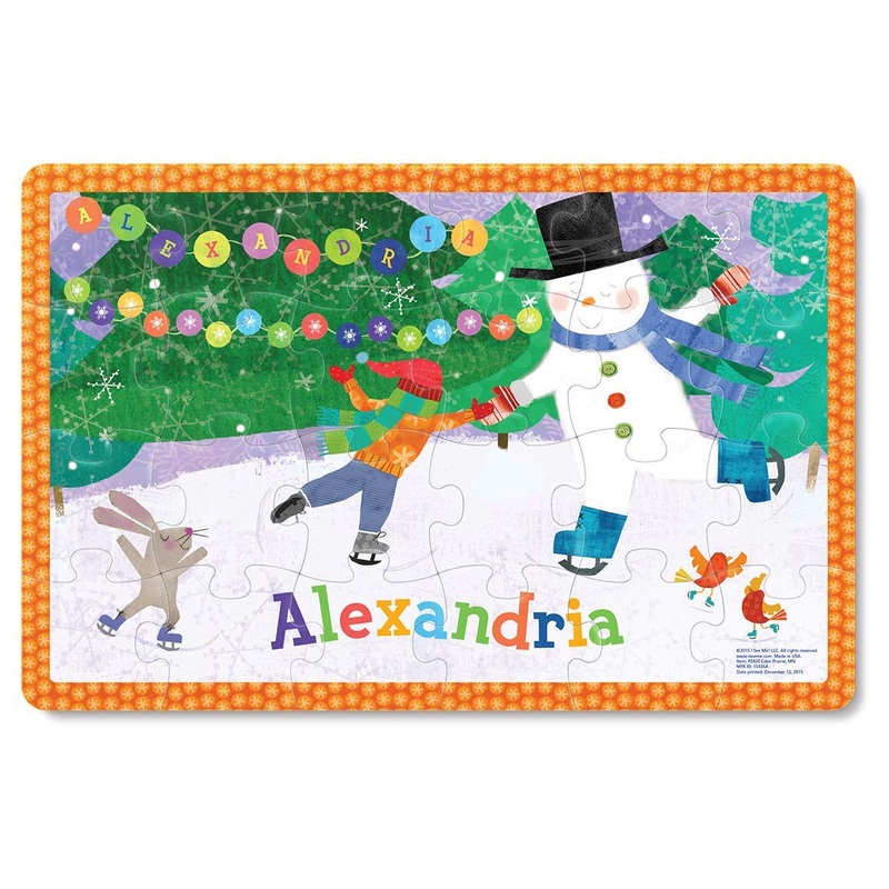 Personalized Jigsaw Puzzle For Kids, 24-Piece - I See Me! (Snowman)
