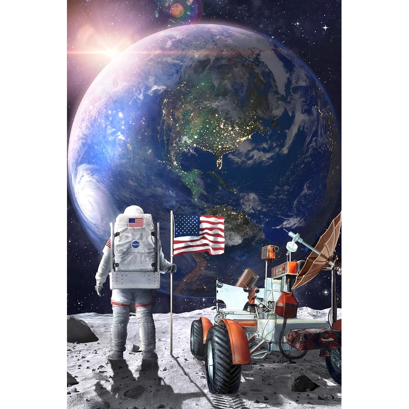 A2Play Space Jigsaw Puzzles For Adults 1000 Pieces, Planets In Space 1000 Piece Puzzle For Adults & Bonus Space Fact Poster, Challenging, Astronaut Outer Space Toys, 27.5 X 19.7 In
