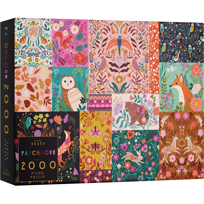 Elena Essex 2000 Piece Jigsaw Puzzles For Adults - Patchwork | 2000 Piece Puzzle | 2000 Piece Puzzle For Adults | Animal Bird Puzzle | Puzzles Size 39X30 Inches