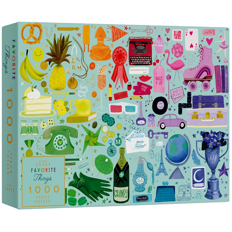 Elena Essex Jigsaw Puzzles 1000 Pieces For Adults - Favorite Things | Adult Puzzles | 1000 Piece Puzzle For Adults | Puzzle Presents For Women | Jigsaw Puzzle Size 28 X 20 Inches