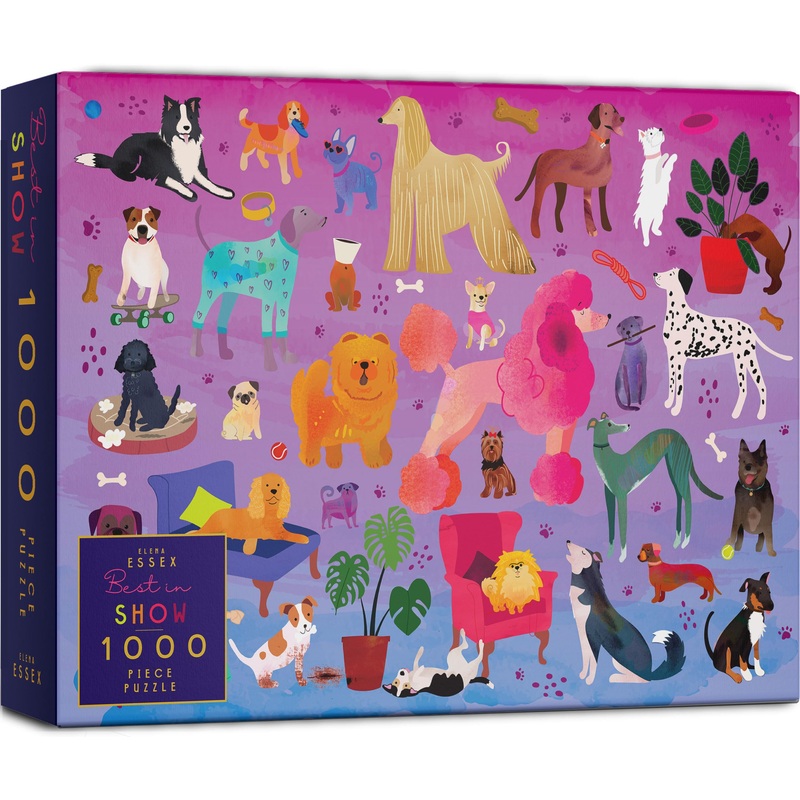 Elena Essex Puzzles For Adults 1000 Pieces - Best In Show | Dog Jigsaw Puzzles | 1000 Piece Puzzle Dogs | Fun Puppy Dog Jigsaw Puzzle | 20X28Inches