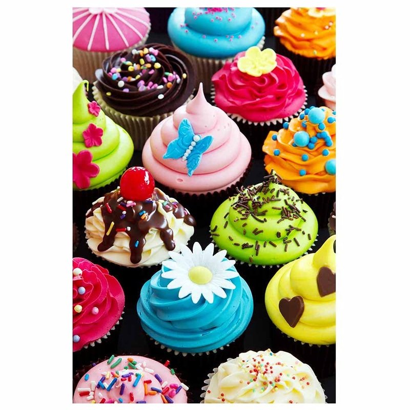 500 Pieces Assorted Cupcake Jigsaw Puzzle For Adults And Kids Big Size Gift Idea (Cupcakes)