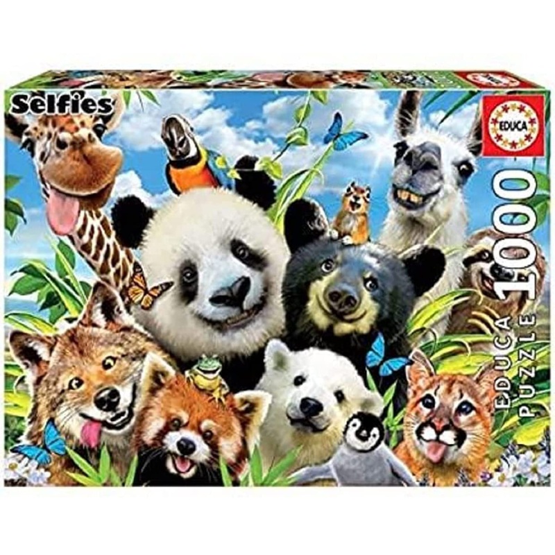 Educa Borrs 18117 Serie Educa Borras Llama Drama Selfie 1000 Piece Jigsaw Puzzle, Assorted, Piezas