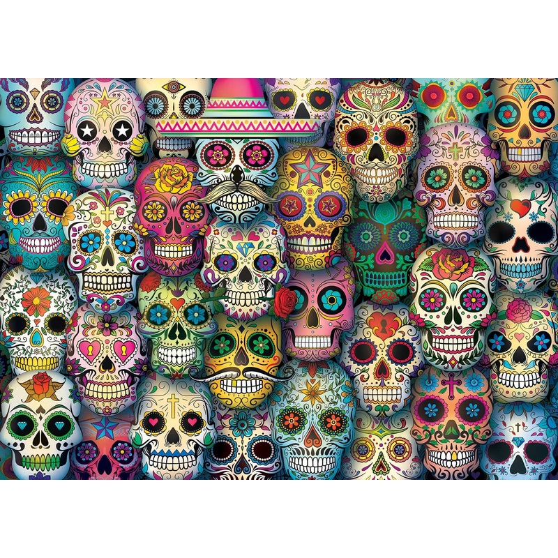 Halloween 1000 Piece Jigsaw Puzzles For Adults: Horror & Vintage Themes