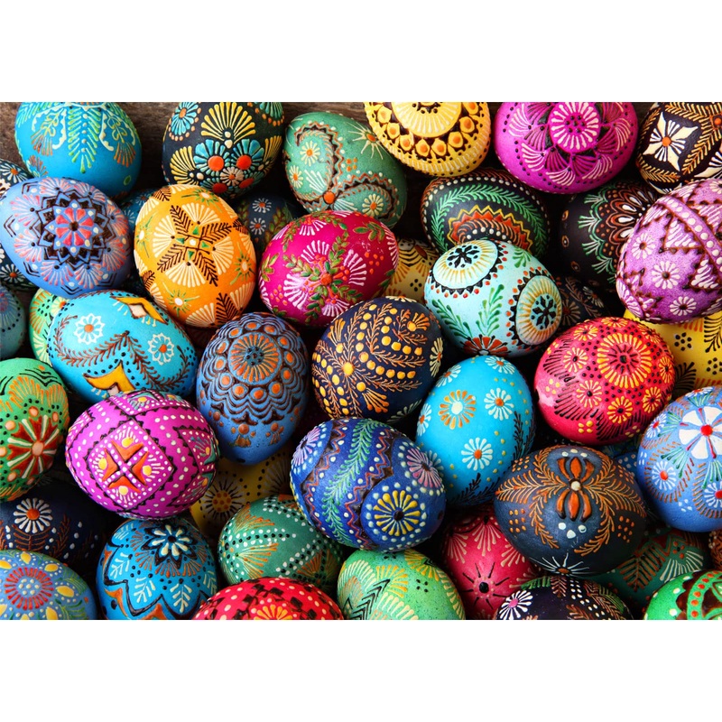 Huadada Puzzles For Adults 1000 Piece-Easter Egg-1000 Piece Puzzles For Adults And Kids Educational Easter Egg Puzzle (27.56' X 19.67')