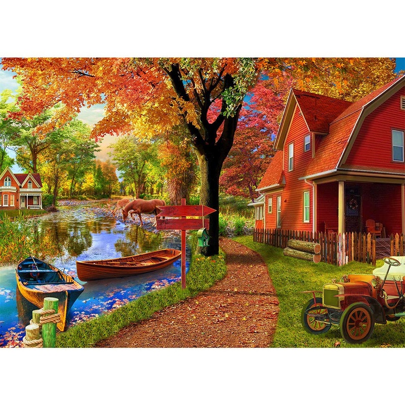 Jigsaw Puzzles For Adults 1000 Piece Puzzle For Adults 1000 Pieces Puzzle 1000 Pieces-Autumn Village