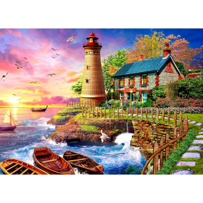 Jigsaw Puzzles For Adults 1000 Piece Puzzle For Adults 1000 Pieces Puzzle 1000 Pieces-Lighthouse