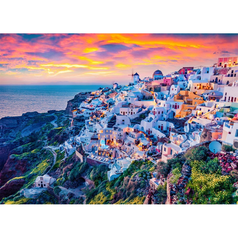 Jigsaw Puzzles For Adults 1000 Piece Puzzle For Adults 1000 Pieces Puzzle 1000 Pieces-Santorini Island