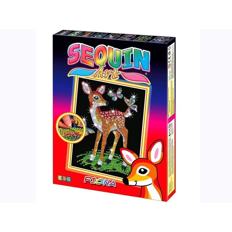Sequin Art Red, Fawn, Sparkling Arts And Crafts Picture Kit, Creative Crafts