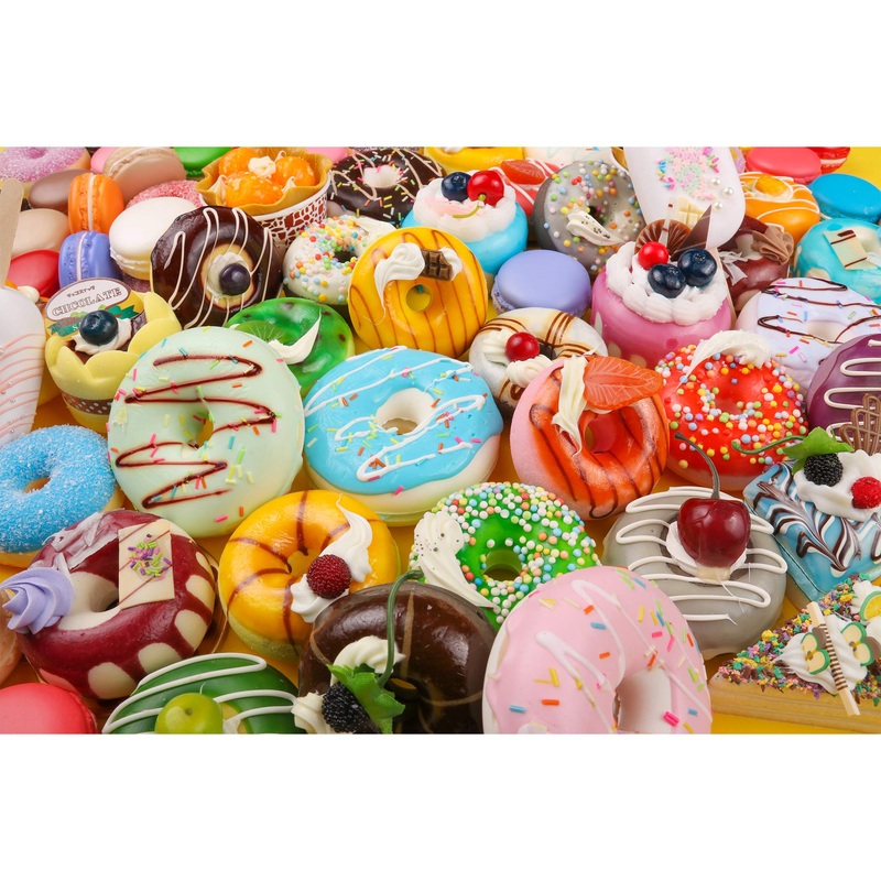 Tektalk 1000 Pieces Jigsaw Puzzles For Teens & Adults (Donut Feast)