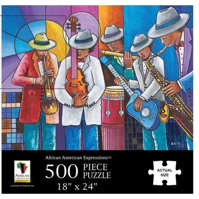500 Piece Puzzle Jazz African American Expressions