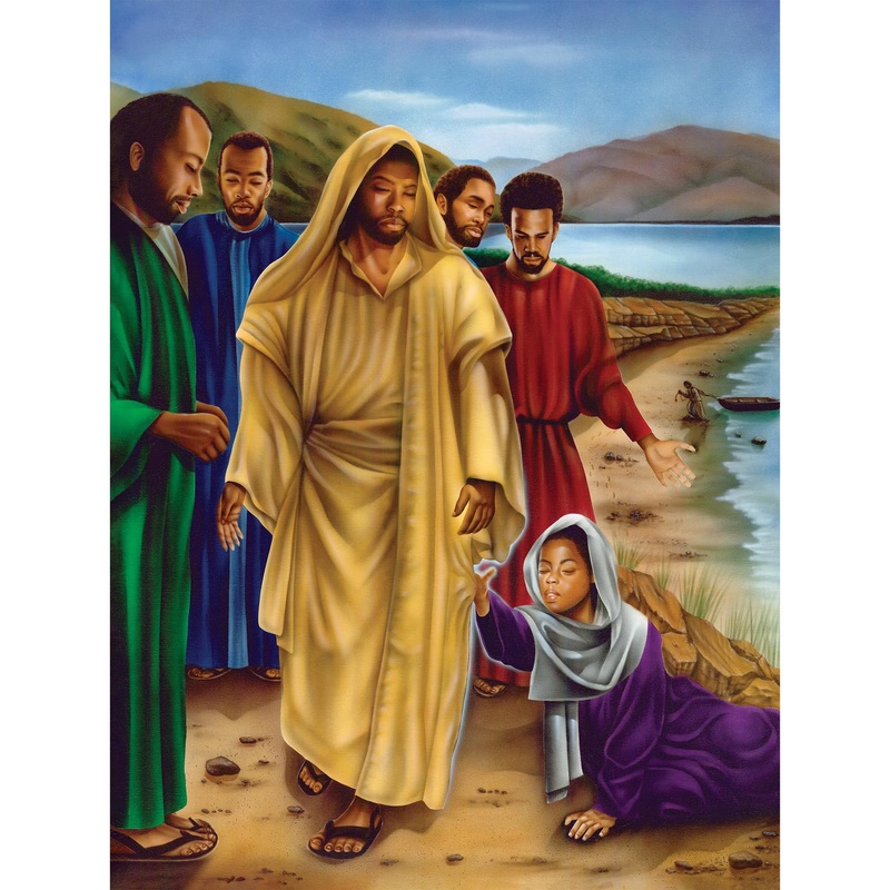 African American Expressions - Hem Of His Garment Puzzle  500-Piece African American Biblical Jigsaw Puzzle For Adults | Inspiring Christian Puzzle With Vibrant Artwork