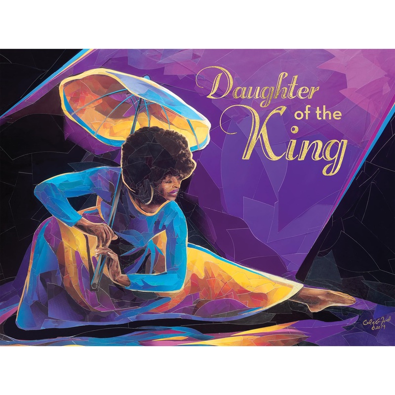 African American Expressions - Praise Dancer With Umbrella Puzzle  500-Piece African American Jigsaw Puzzle For Adults | Inspirational Black Women Puzzle