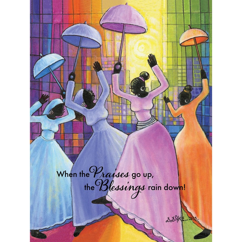African American Expressions - Praises Go Up Puzzle  500-Piece Inspirational African American Jigsaw Puzzle For Adults | Uplifting Faith-Based Artwork