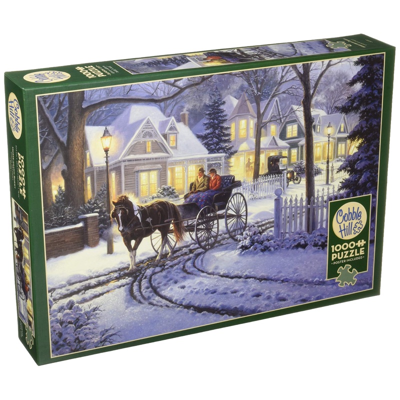 Cobblehill 80128 1000 Pc Horse-Drawn Buggy Puzzle, Various