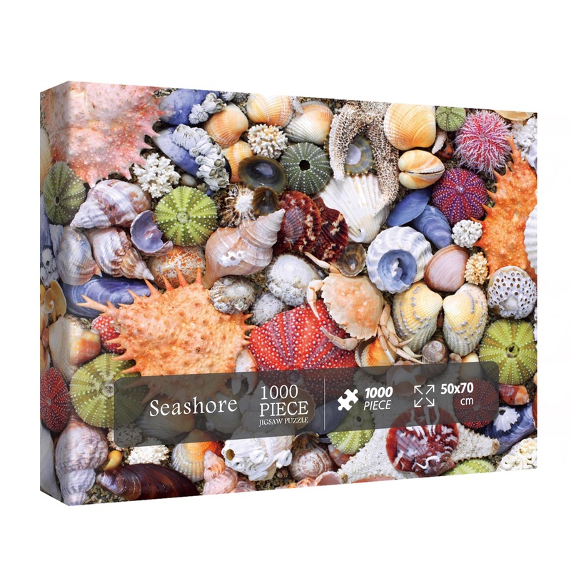 Colorful Seashell Puzzle For Adult 1000 Piece, Ocean Beach Puzzle 1000 Pieces For Adult, Marine Jigsaw Puzzles Hawaii 1000 Piece For Adult