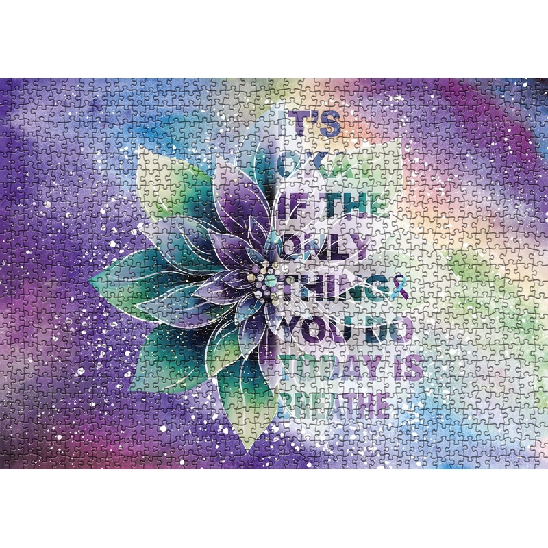 Gradient Flower Puzzle For Adults 1000 Pieces, Colorful Flower Plant Puzzle Rainbow Jigsaw Puzzles For Adults, Inspiring Puzzles As Religious Decor